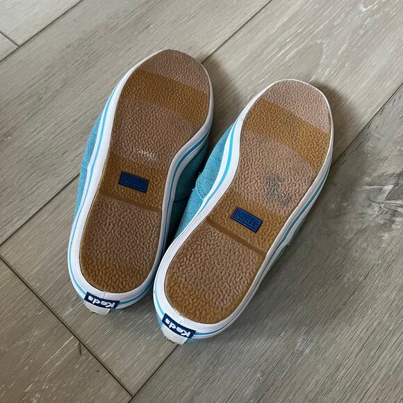 Keds x Kate Spade 'Champion' Women's 9 Canvas Lace Up Sneaker Tiffany Blue - Picture 7 of 10